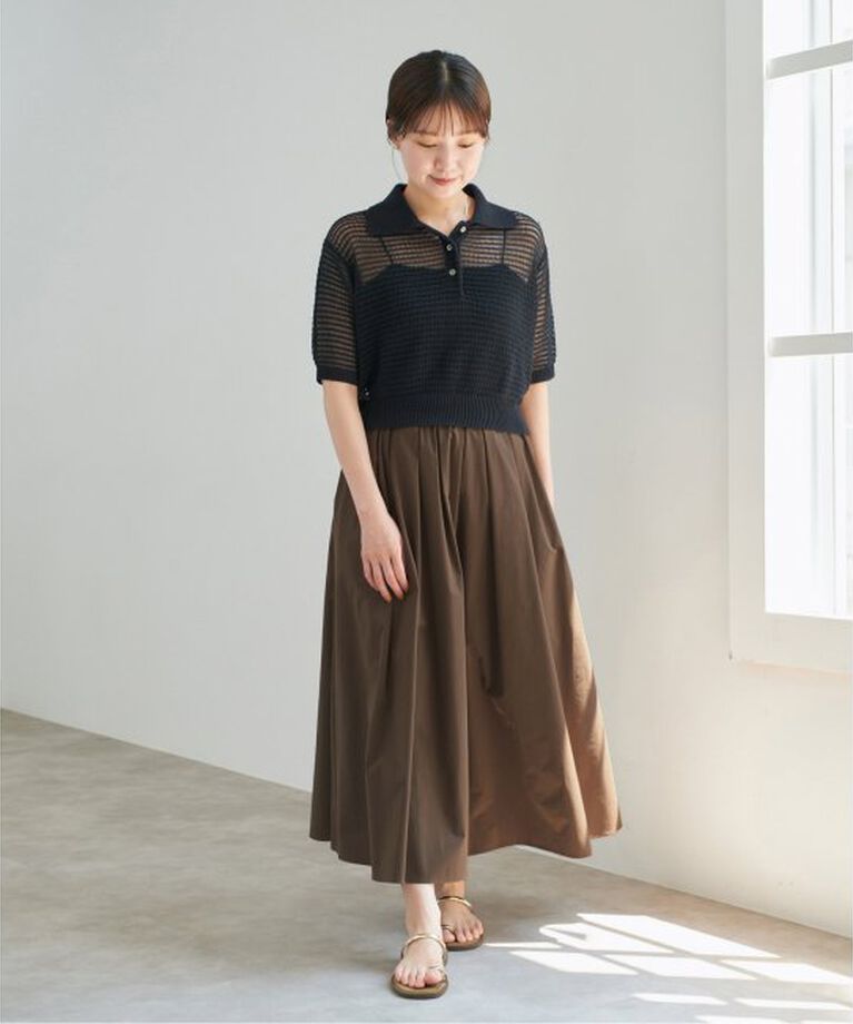 IENA「《一部カラー店舗限定》タイプライターフレアスカート」|スカート|