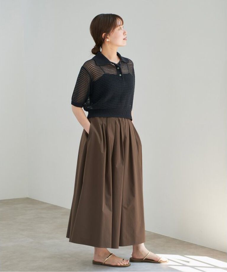IENA「《一部カラー店舗限定》タイプライターフレアスカート」|スカート|