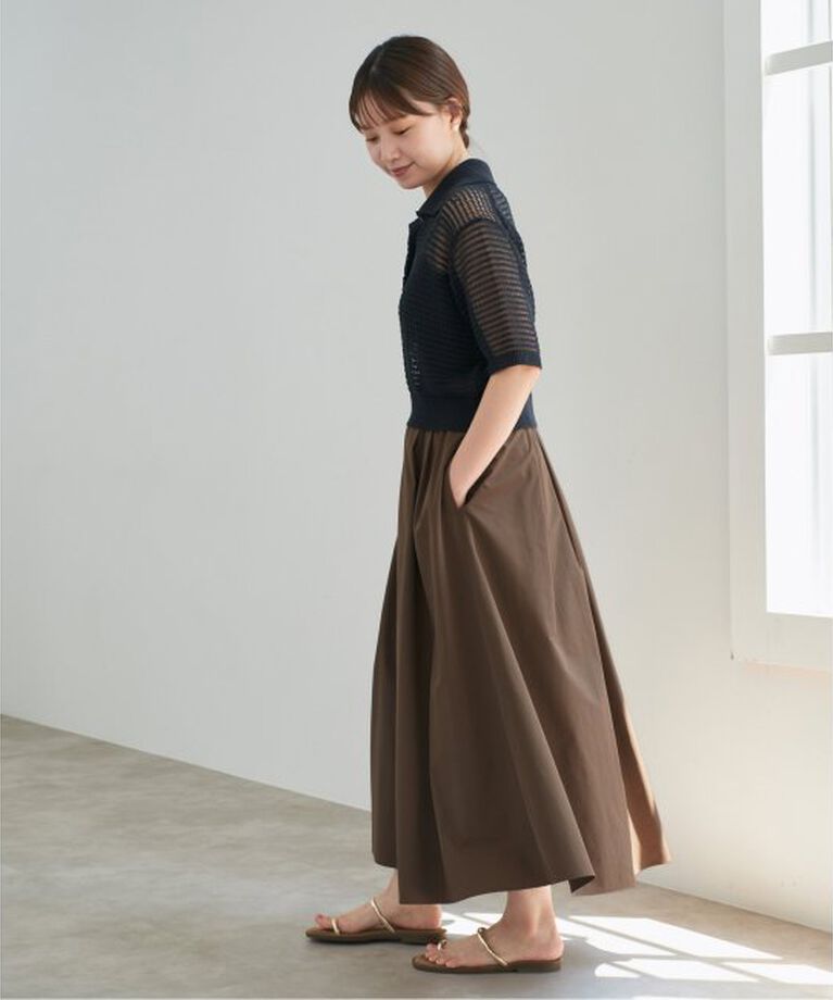IENA「《一部カラー店舗限定》タイプライターフレアスカート」|スカート|