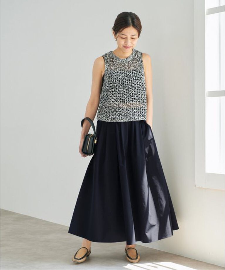IENA「《一部カラー店舗限定》タイプライターフレアスカート」|スカート|