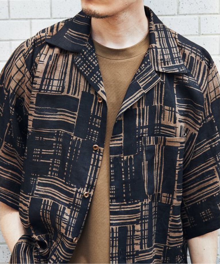 EDIFICE「【m’s braque for BOUCLE】デッドストック アロハシャツ」|シャツ・ブラウス|