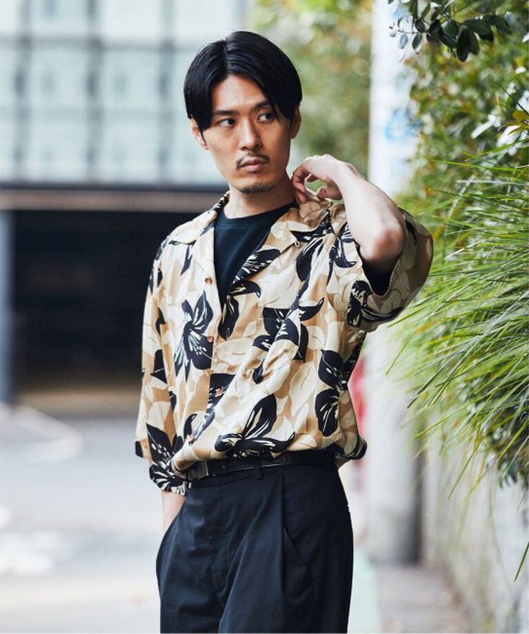 EDIFICE「【m’s braque for BOUCLE】デッドストック アロハシャツ」|シャツ・ブラウス|