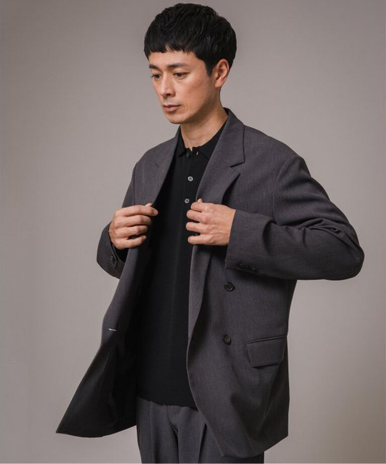 EDIFICE「”MULTI FUNCTION” ダブルブレスト 4ボタン ジャケット」|テーラードジャケット|