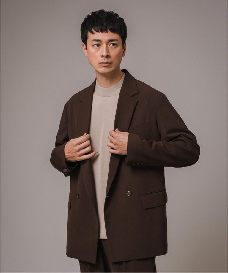 EDIFICE「”MULTI FUNCTION” ダブルブレスト 4ボタン ジャケット」|テーラードジャケット|