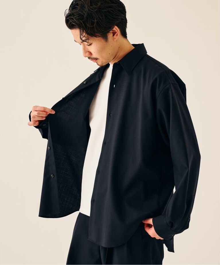 417 EDIFICE「LE JAPON Akita レギュラーウールシャツ」|シャツ・ブラウス|
