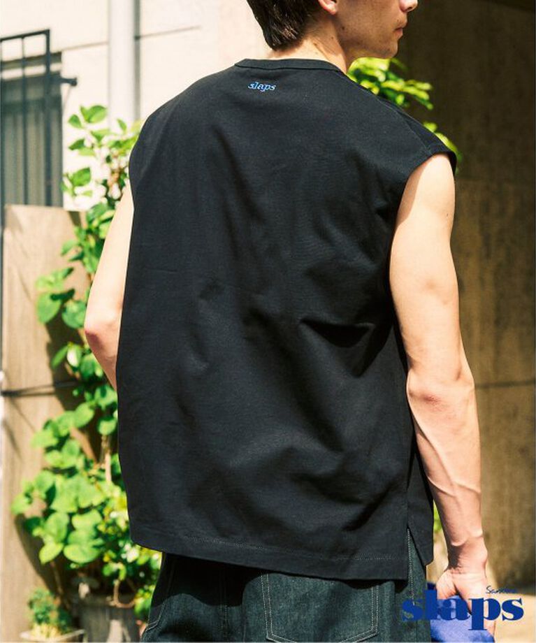 417 EDIFICE「SLAPS ノースリーブカットソー」|Tシャツ・カットソー|ブラック