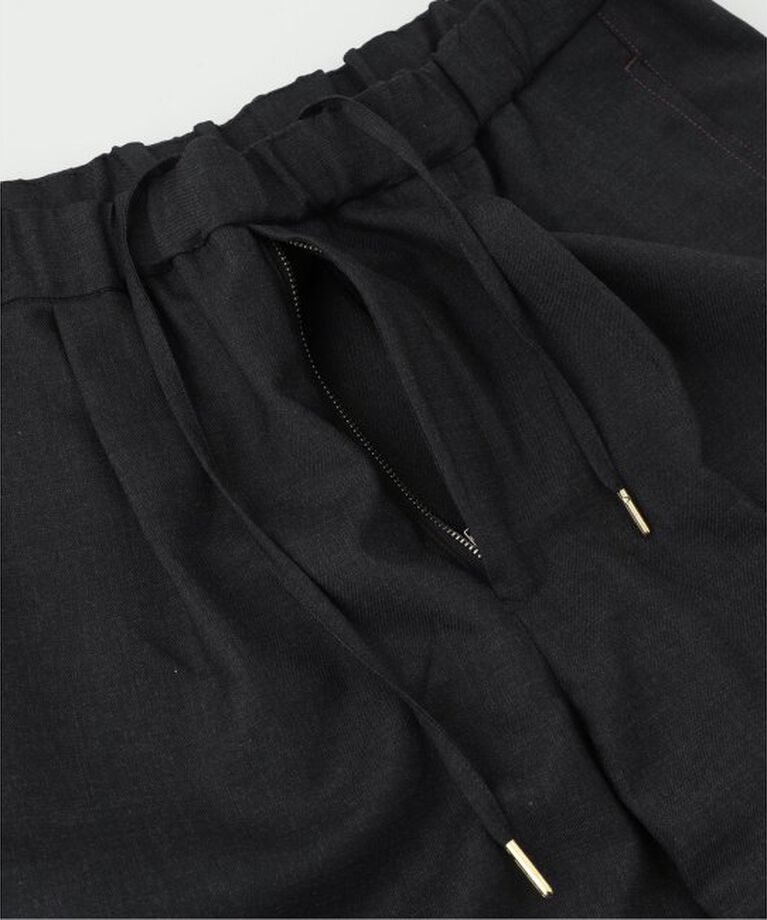 EDIFICE「E.TECK WOOL WIDE イージーパンツ」|スラックス|