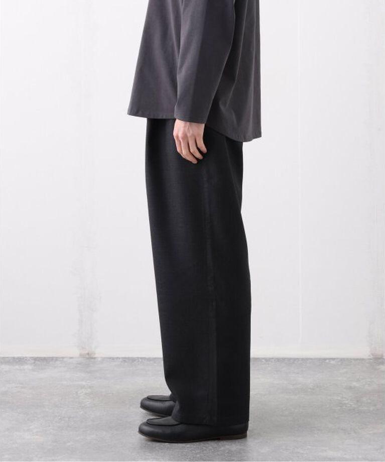 EDIFICE「E.TECK WOOL WIDE イージーパンツ」|スラックス|