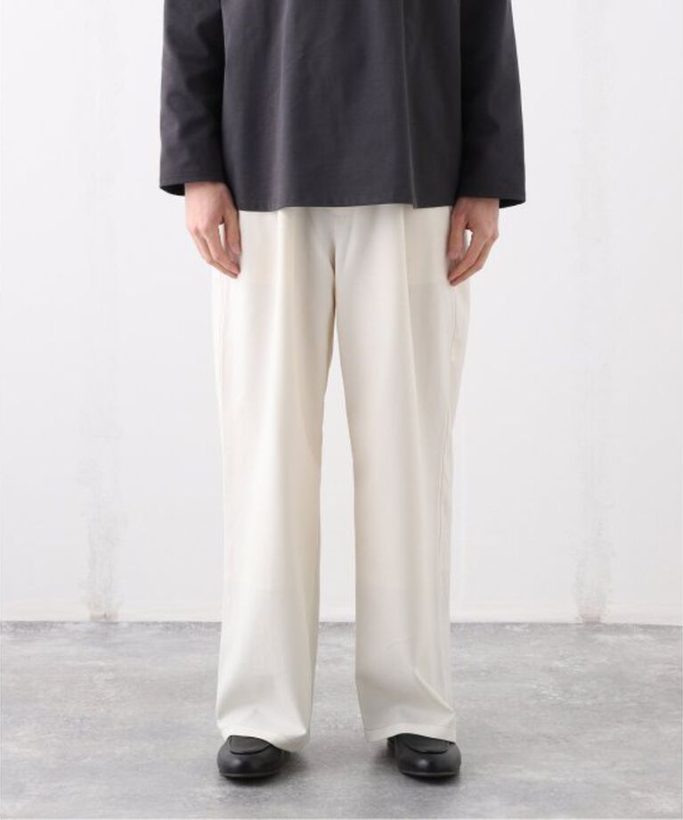 EDIFICE「E.TECK WOOL WIDE イージーパンツ」|スラックス|