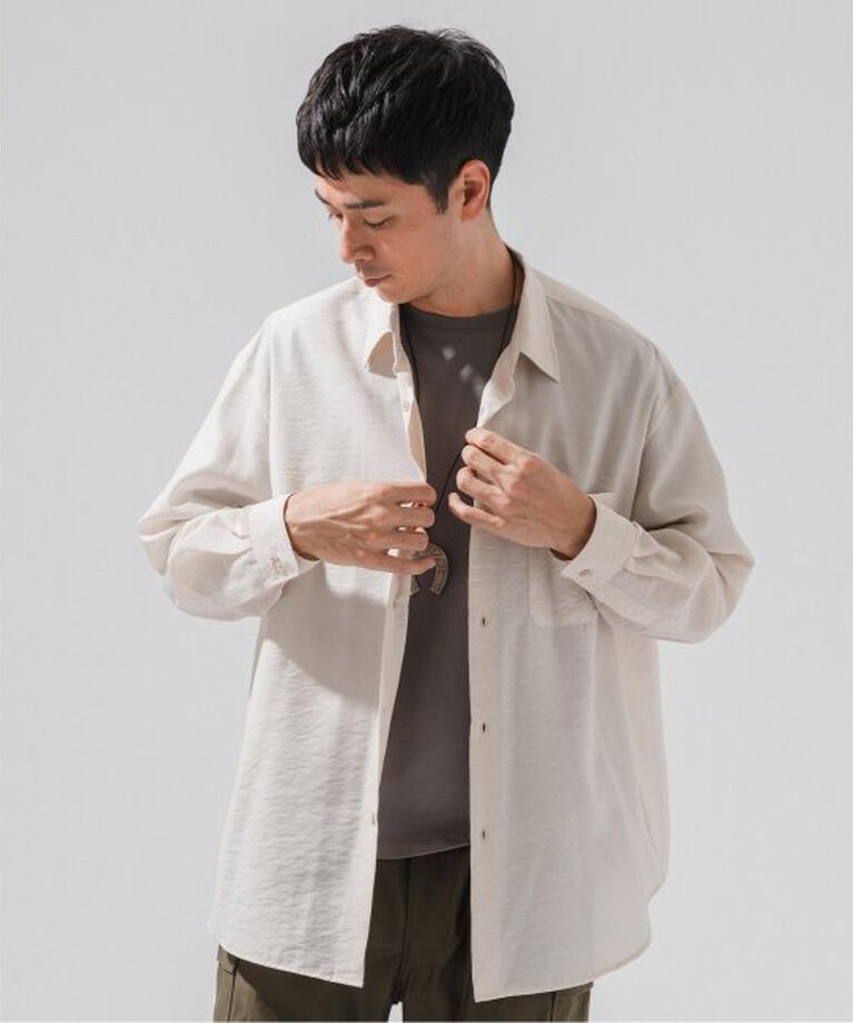 EDIFICE「シアー バンブー レギュラーカラーシャツ」|シャツ・ブラウス|