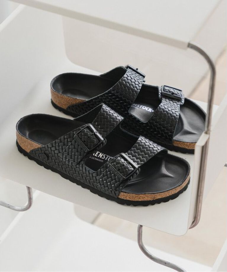EDIFICE「BIRKENSTOCK (ビルケンシュトック) 限定 ARIZONA WOVEN EMBOSS」|サンダル|ブラック