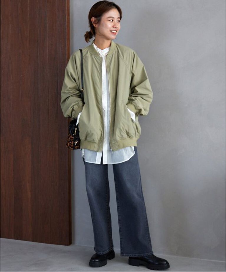JOURNAL STANDARD relume「《追加3》ウォッシャブルナイロンタッサーMA-1」|ブルゾン・スタジャン|