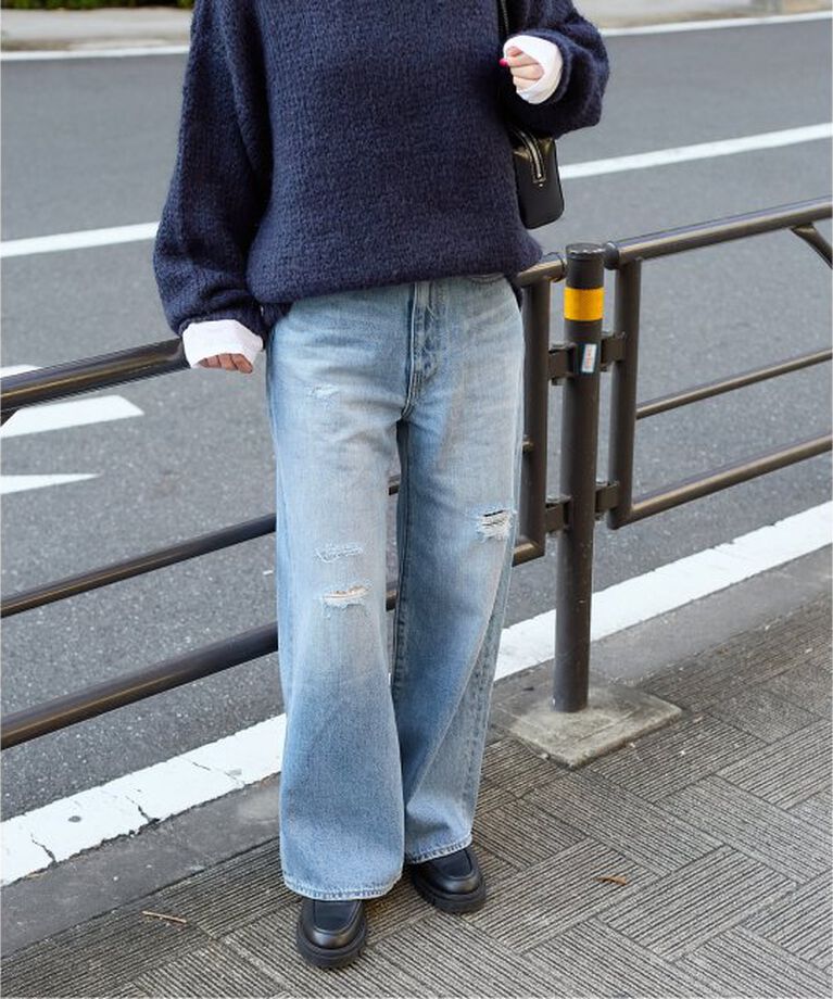 JOURNAL STANDARD「《追加2》12.5ozルーズデニムパンツ」|デニム|サックスブルー