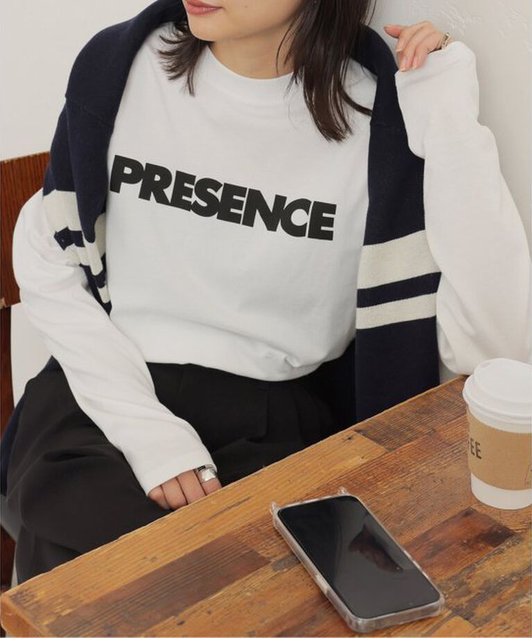 JOURNAL STANDARD「PRESENCEロングスリーブTEE」|Tシャツ・カットソー|ホワイト