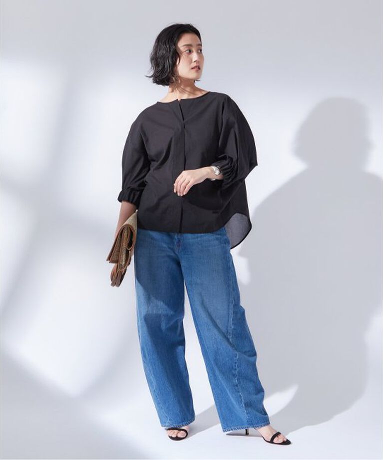 journal standard L'essage「オーガンジーニュアンスノーカラーシャツ」|シャツ・ブラウス|