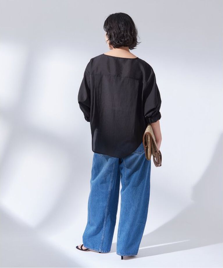journal standard L'essage「オーガンジーニュアンスノーカラーシャツ」|シャツ・ブラウス|