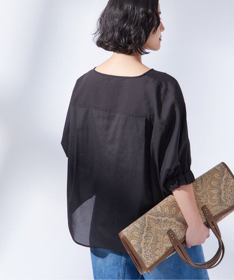 journal standard L'essage「オーガンジーニュアンスノーカラーシャツ」|シャツ・ブラウス|
