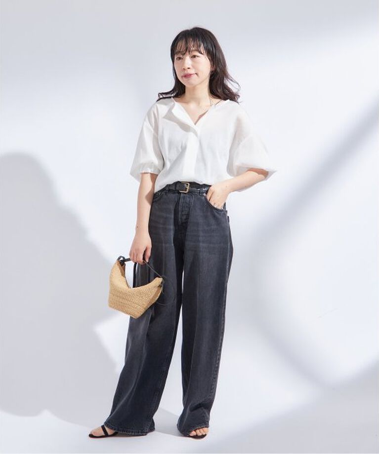 journal standard L'essage「オーガンジーニュアンスノーカラーシャツ」|シャツ・ブラウス|