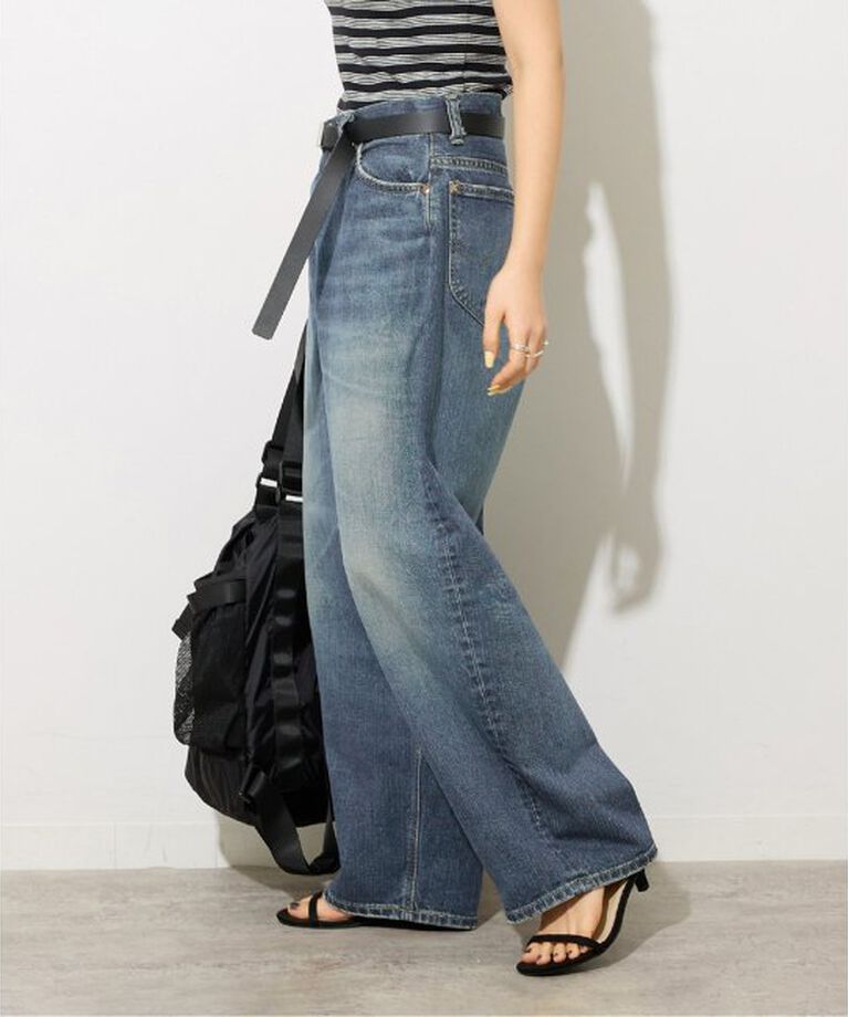 JOURNAL STANDARD relume「別注【Lee /リー】SUPERSIZED STRAIGHT：デニムパンツ」|デニム|ブルー A