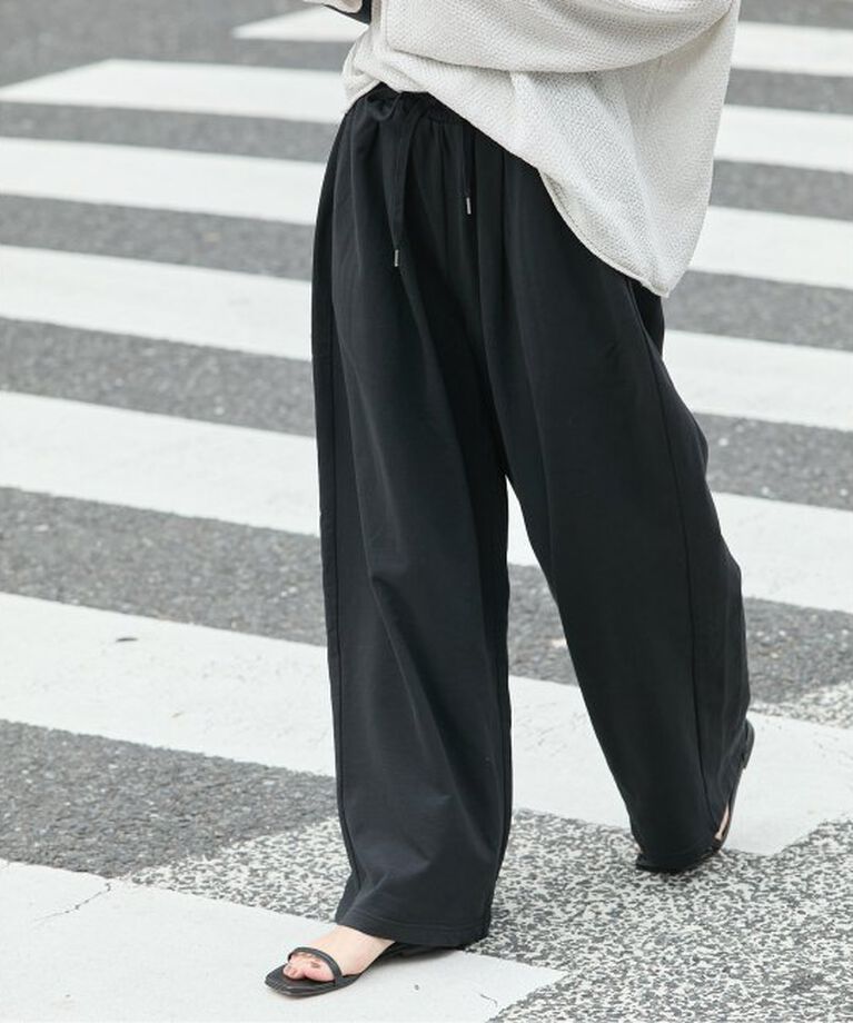JOURNAL STANDARD「サマー裏毛イージーワイドパンツ」|その他|ブラック