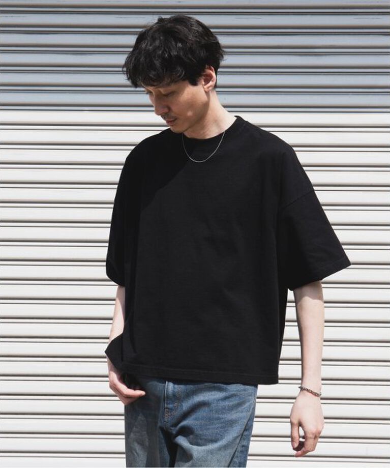 JOURNAL STANDARD「ルーズフィット クロップドTシャツ」|Tシャツ・カットソー|ブラック