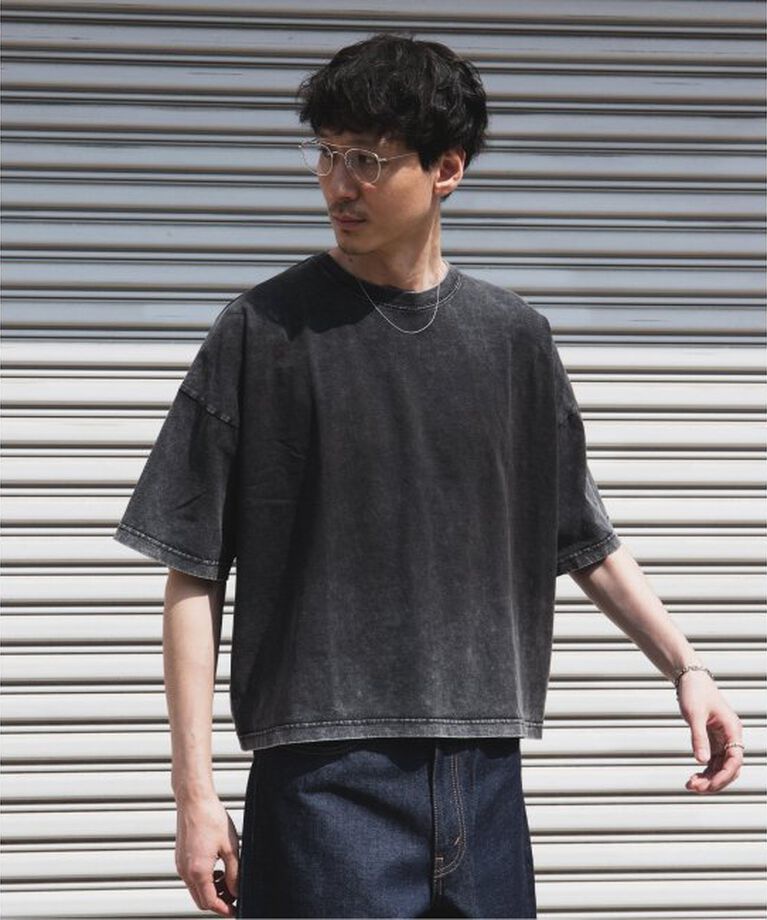 JOURNAL STANDARD「ルーズフィット クロップドTシャツ」|Tシャツ・カットソー|ブラック A