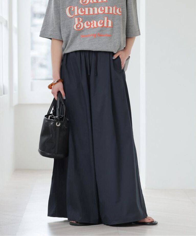 JOURNAL STANDARD relume「【MULTI FUNC+】UVカット / 接触冷感 / ギャザーワイドパンツ」|その他|ネイビー