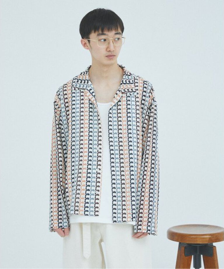 JOURNAL STANDARD「アブストラクト レース シャツ」|シャツ・ブラウス|