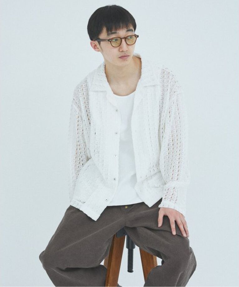 JOURNAL STANDARD「アブストラクト レース シャツ」|シャツ・ブラウス|