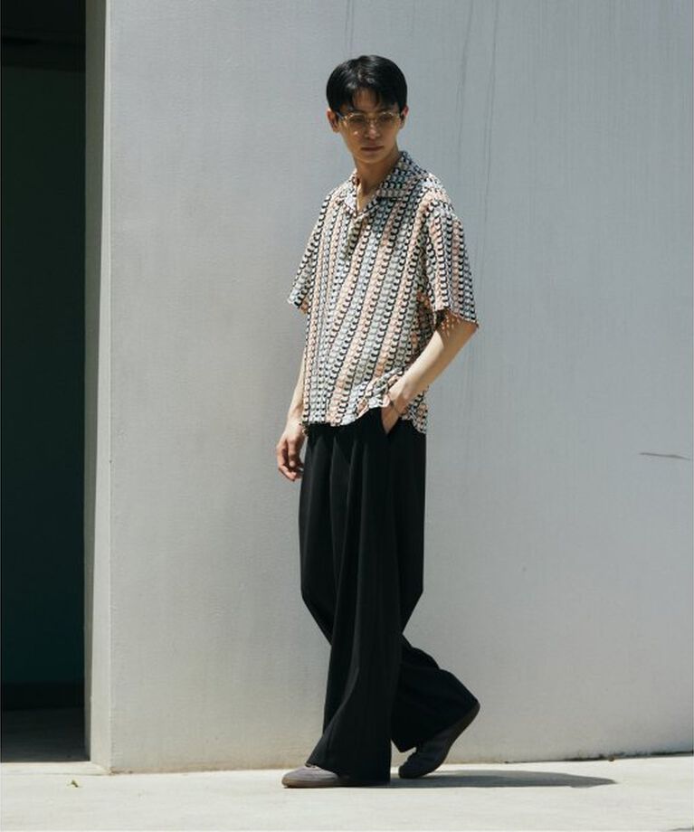 JOURNAL STANDARD「アブストラクト レース 半袖 シャツ」|シャツ・ブラウス|