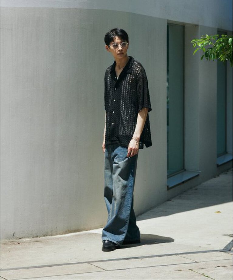 JOURNAL STANDARD「アブストラクト レース 半袖 シャツ」|シャツ・ブラウス|
