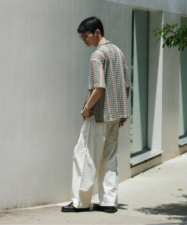 JOURNAL STANDARD「アブストラクト レース 半袖 シャツ」|シャツ・ブラウス|