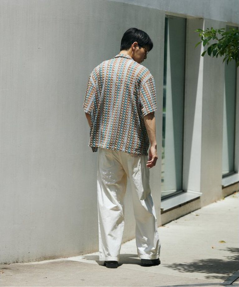 JOURNAL STANDARD「アブストラクト レース 半袖 シャツ」|シャツ・ブラウス|