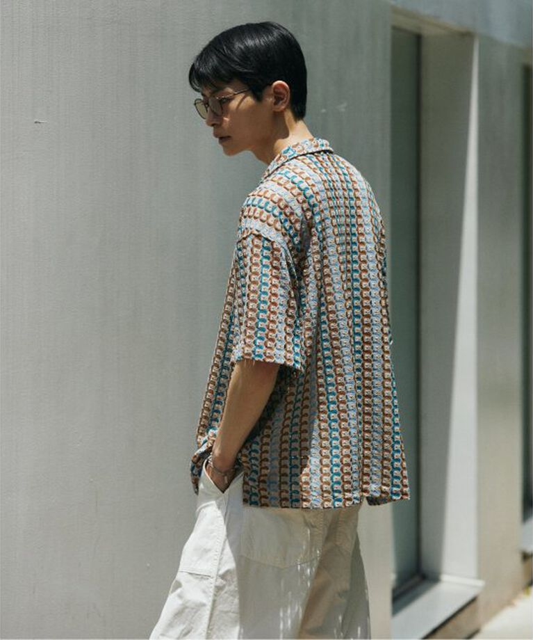 JOURNAL STANDARD「アブストラクト レース 半袖 シャツ」|シャツ・ブラウス|