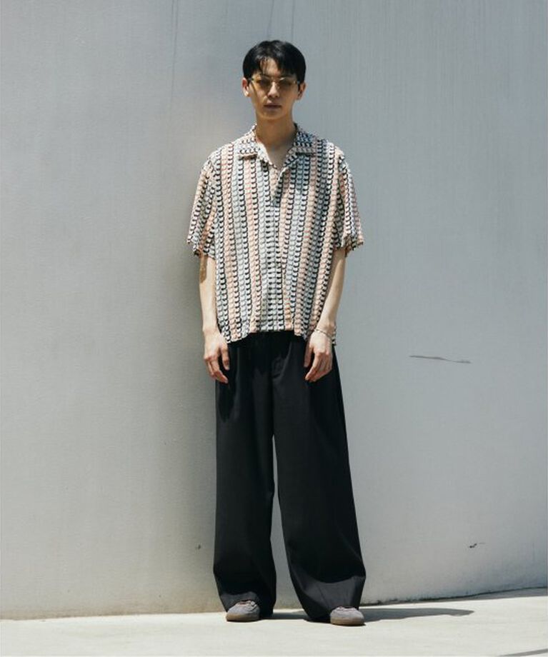 JOURNAL STANDARD「アブストラクト レース 半袖 シャツ」|シャツ・ブラウス|