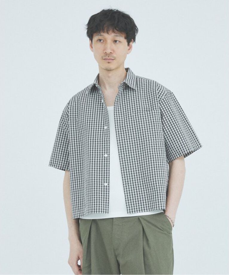 JOURNAL STANDARD「ミニ チェック クロップド 半袖 シャツ」|シャツ・ブラウス|