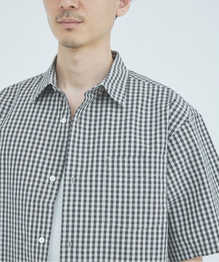 JOURNAL STANDARD「ミニ チェック クロップド 半袖 シャツ」|シャツ・ブラウス|