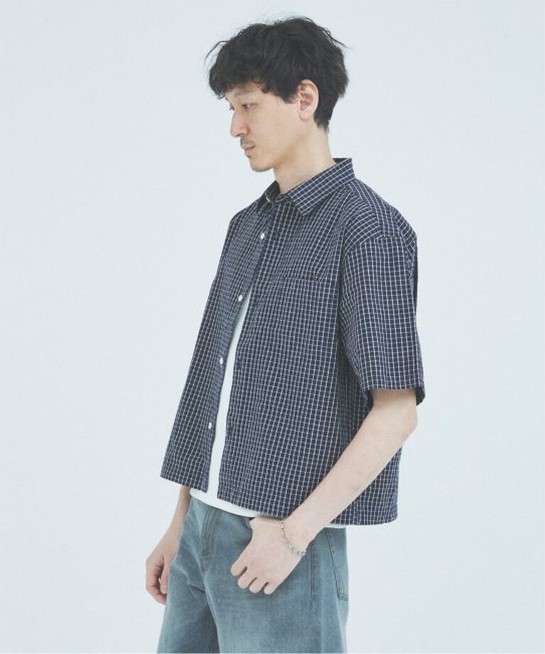 JOURNAL STANDARD「ミニ チェック クロップド 半袖 シャツ」|シャツ・ブラウス|