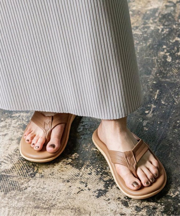 NOBLE「【ISLAND SLIPPER】レザーサンダル」|サンダル|ベージュ