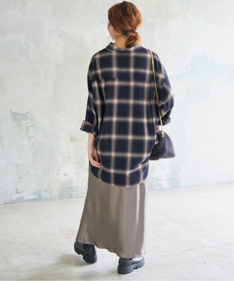 Spick and Span「サテンフレアスカート」|スカート|