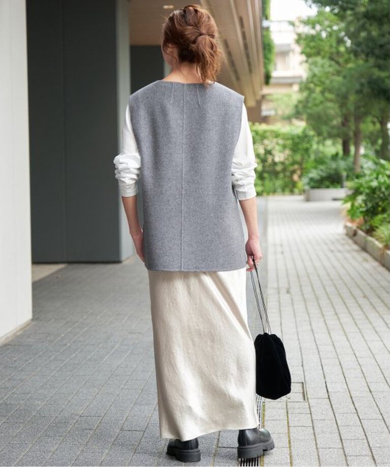 Spick and Span「サテンフレアスカート」|スカート|