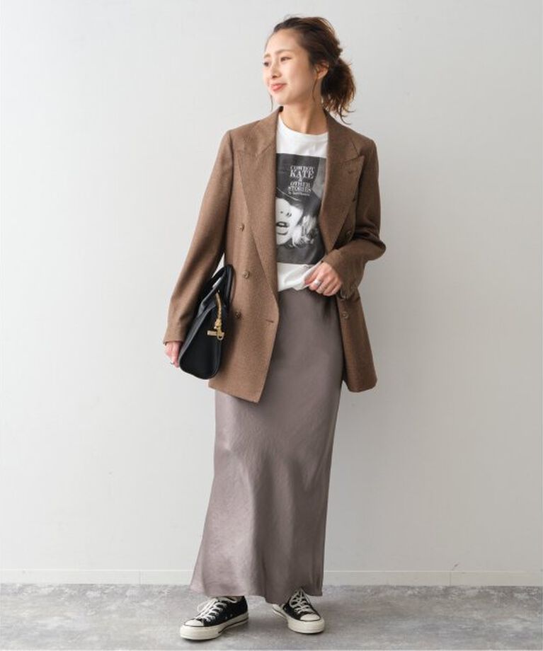 Spick and Span「サテンフレアスカート」|スカート|