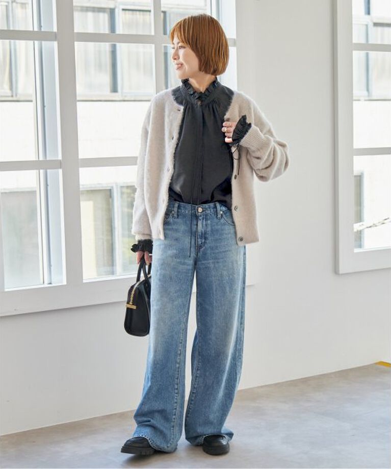 Spick and Span「《追加2》ハイブリットフリルリボンブラウス」|シャツ・ブラウス|