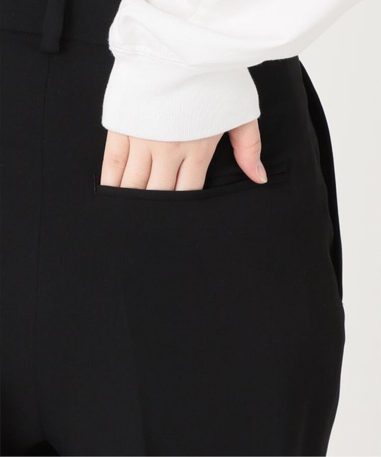 Spick and Span「ストレッチタックストレートパンツ」|スラックス|