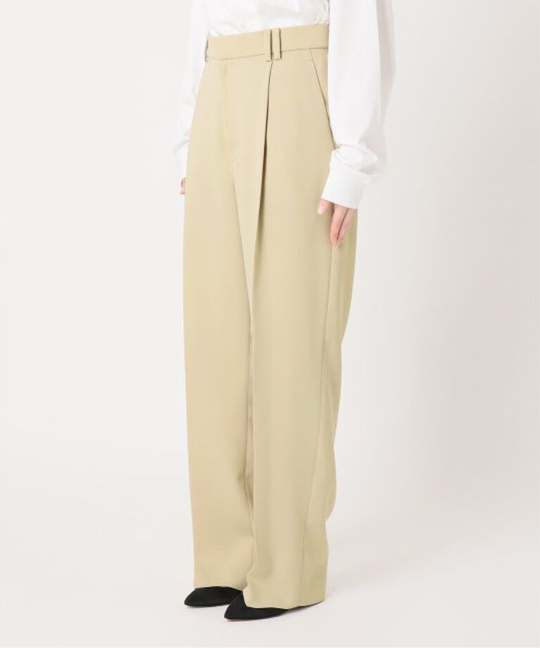 Spick and Span「ストレッチタックストレートパンツ」|スラックス|