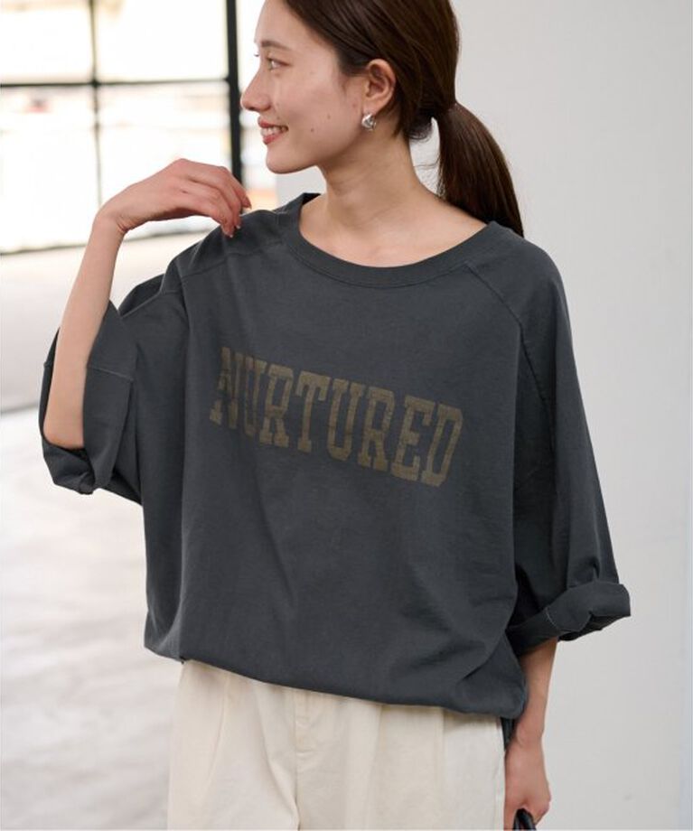 FRAMeWORK「ハーフスリーブロゴTEE」|Tシャツ・カットソー|