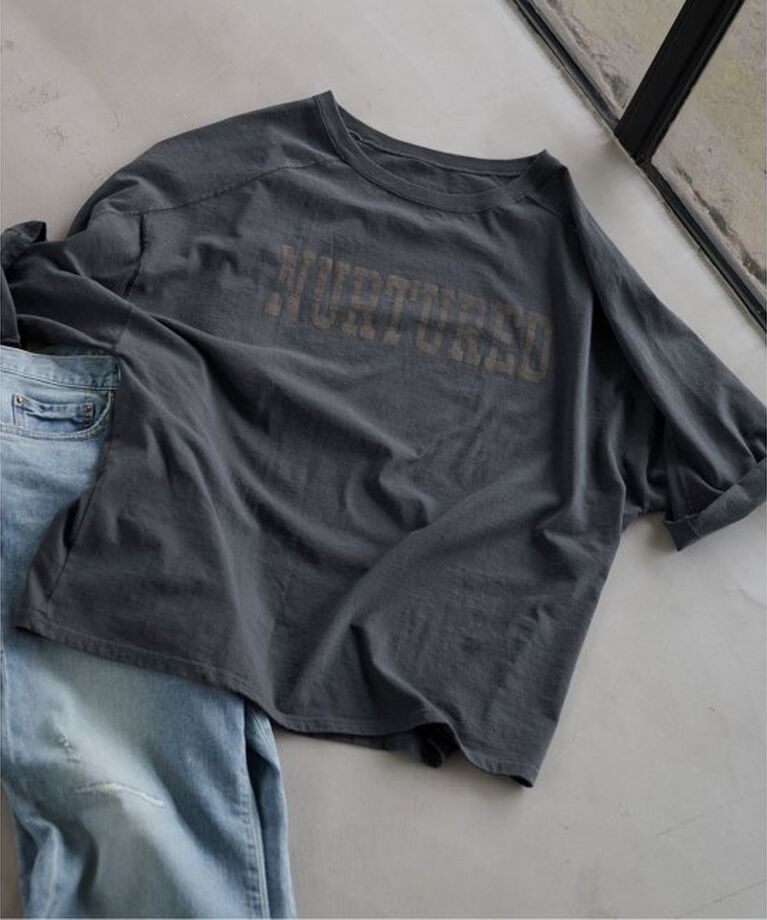 FRAMeWORK「ハーフスリーブロゴTEE」|Tシャツ・カットソー|