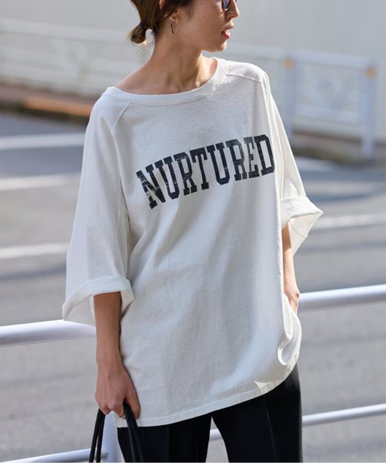 FRAMeWORK「ハーフスリーブロゴTEE」|Tシャツ・カットソー|