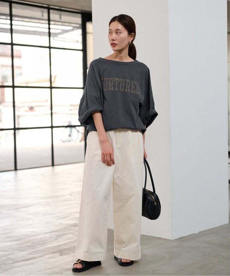 FRAMeWORK「ハーフスリーブロゴTEE」|Tシャツ・カットソー|