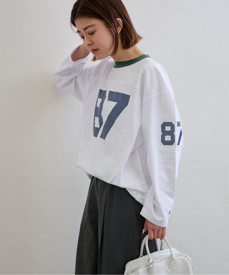 U by SPICK&SPAN「Champion/チャンピオン  3/4 SLEEVE FOOTBALL T-SHIRT」|Tシャツ・カットソー|